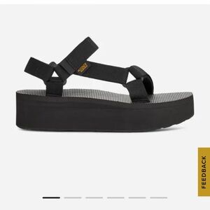Black Platform Tevas